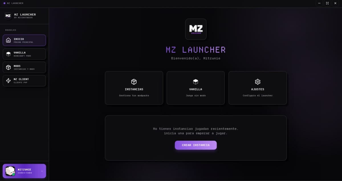 MZ Launcher — Por que me hice mi propio launcher de Minecraft